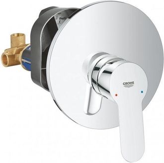 GROHE Mezclador de ducha empotrado de latón cromado - Grohe BauEdge