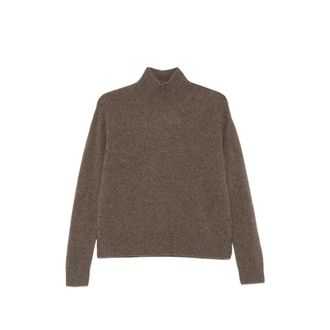 Max Mara Nocino Mock-neck Ribbed-trim Sweater