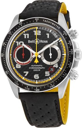 Bell & Ross Vintage V2-94 Limited Edition Chronograph Automatic Black Carbon Fibre Dial Mens Watch BRV294-RS18/SCA