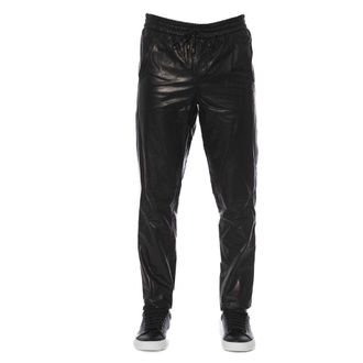 Trussardi Lamb Leather Men Mens Pant