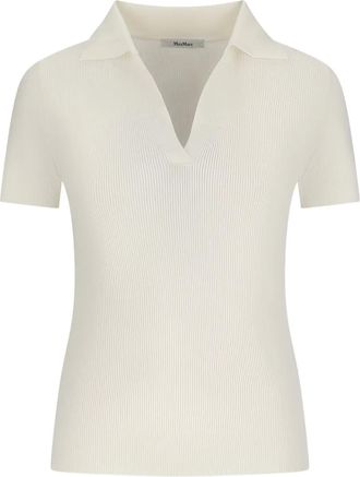 Max Mara Top con scollo a V - Toni neutri