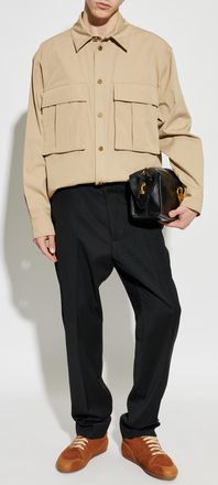 Balmain Shirt With Pockets, Mens, Beige