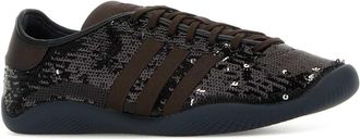 adidas Mens Sequin Sneaker Black Fabric