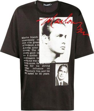 Dolce & Gabbana Black Cotton Mens T-Shirt