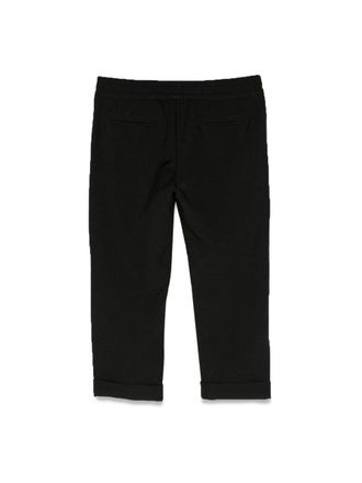 Msgm Stretch Polyester Trousers - Black
