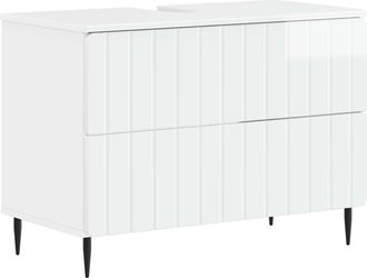 vidaXL Mueble De Lavabo Para Ba&ntilde;o Zwolle Blanco Brillante Vidaxl