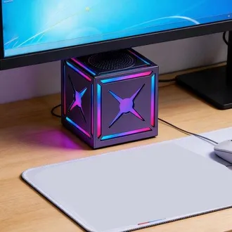 OEM Mini Altavoz Bluetooth De 5 W Con Sonido Hifi N&iacute;tido, Luces Rgb, Compacto Y Port&aacute;til Para Senderismo, Ciclismo, Viajes Y Como Regalo (negro)