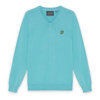 Lyle & Scott Golf V-hals Pullover - Heren - Truien - Blauw - Maat: S Wol