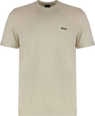 HUGO BOSS T-shirt In Knit Short Sleeves