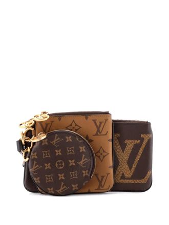 Louis Vuitton Trio Pouch Set Reverse Monogram Giant clutch bag - Bruin