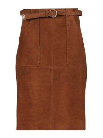 Max Mara Suede Midi Skirt