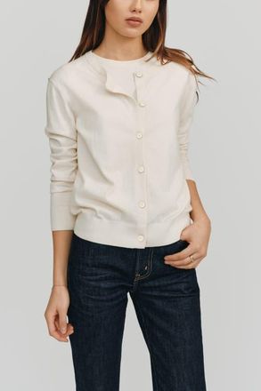 Kathryn McCarron Halle Cardigan in White at Nordstrom, Size X-Small