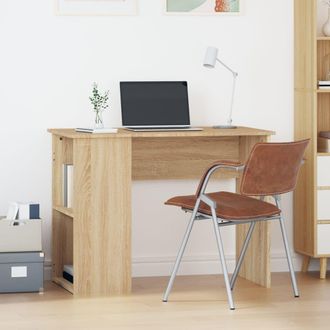 vidaXL Escritorio De Madera Contrachapada Roble Sonoma 100x55x75 Cm Vidaxl