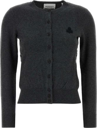 Isabel Marant Cardigans, female, Gray, Size: 2XS Mona Cardigan