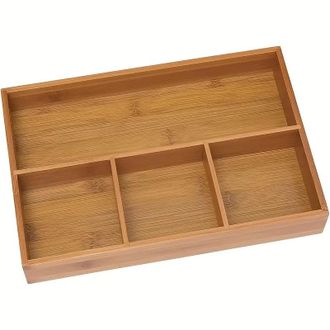 OEM 4 Compartimentos De Madera De Bamb&uacute;