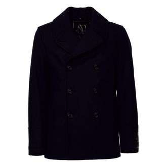 Sealup Tailored Double-Breasted Short Peacoat