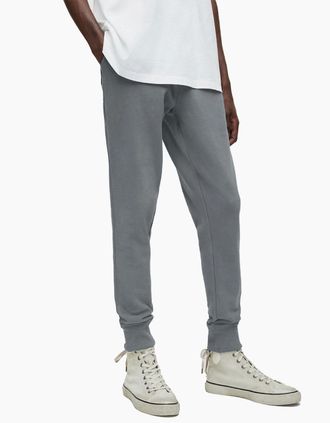AllSaints Allsaints Mens All Saints Raven Mens Slim Fit Sweatpants Fleece Bottoms Casual Cuffed Cotton - Grey - Size: 35/34/32
