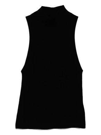 St.Agni high-neck sleeveless top - Black