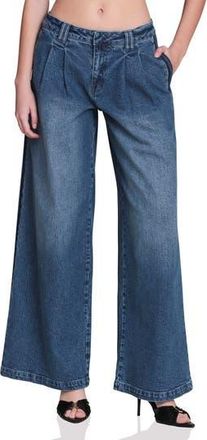 Avec Les Filles Wide Leg Jeans in Dark Blue Wash at Nordstrom Rack, Size 25