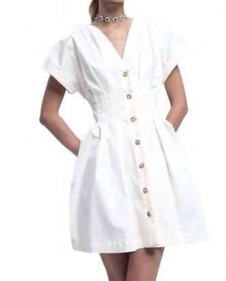 Kika Vargas Billie Dress In White
