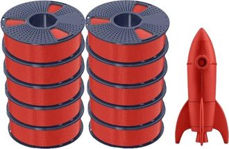OEM Filamento Para Impresora 3d, Ecol&oacute;gico, De Alta Resistencia Y Alta Velocidad - 10 Unidades Rojas