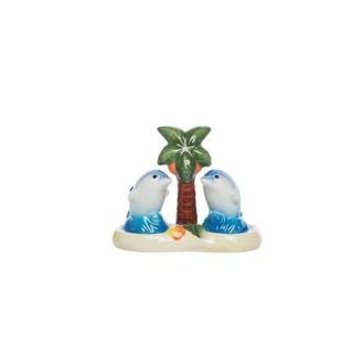 Beachcombers Dolphin Ceramic Salt & Pepper Caddy Set in Blue at Nordstrom