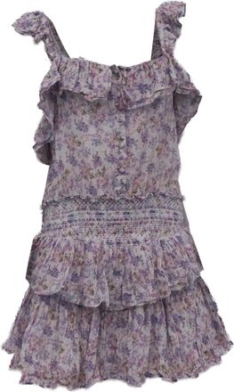 LoveShackFancy Shanely Dress in Floral Print Cotton