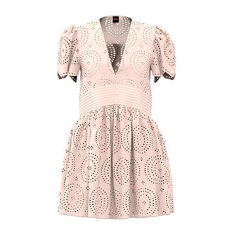 HUGO BOSS Dames, Jurken, Roze, Maat: L Katoen