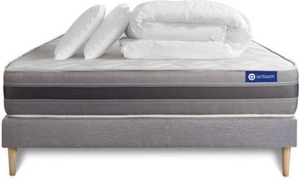 Actisom Pack Colch&oacute;n Gris L&aacute;tex Y Espuma Viscoel&aacute;stica 200 X 200