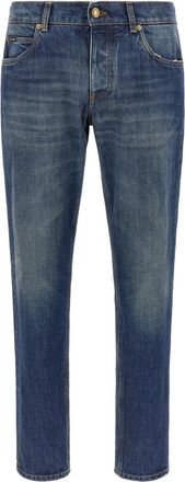 Dolce & Gabbana Blue Regular Mid Rise Jeans