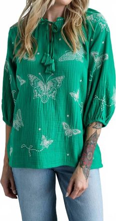 Johnny Was Koleen Blouse In Green