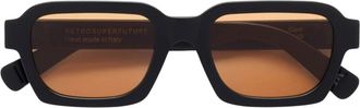 Retro Superfuture Caro Verfijnde Zonnebril - unisex - Zonnebrillen - Zwart - 52 MM - Accessoires