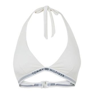 Tommy Hilfiger Womens Triangle Fixed Rp Uw0uw05257 Triangle Bras, White (Ivory), S