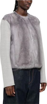 Fabiana Filippi Jassen, Dames, Grijs, S, Mink Bontjas