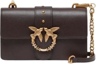 Pinko Love ONE Mini NEW Buckle Vitel - - Bags - Donna - Marrone - ONE SIZE
