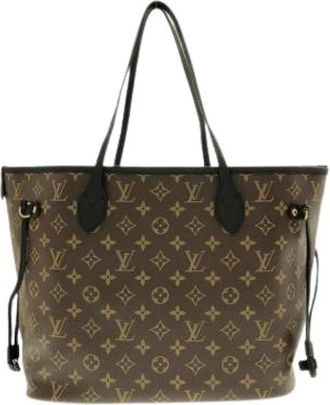 Louis Vuitton Pre-owned Vintage Tote Bag - Dames - Vintage Shopper - Bruin - ONE Size - Leer - Vintage