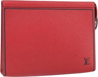 Louis Vuitton Pre-owned Clutches, female, Red, Size: ONE SIZE Pre-owned Vintage Leather Clutch