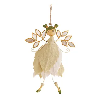 Ballard Designs Flower Fairy Ornament - Green - Ballard Designs