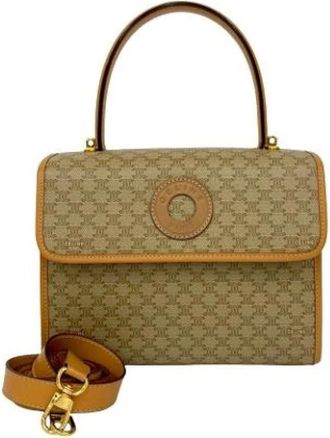 Celine Pre-owned Handbags, female, Beige, Size: ONE SIZE Pre-owned Vintage Handbag
