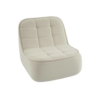 Sweeek Sill&oacute;n envasado al vac&iacute;o de borreguito, blanco roto