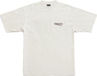 Balenciaga Political Campaign T-Shirt Large Fit Beige 641675TNVG59170