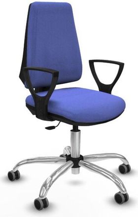 Piqueras y Crespo Piqueras Y Crespo - Elche Cp Bali Azul Claro Brazos Fijos Base Cromada Ruedas Engomadas 65mm