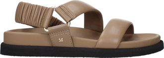 Max Mara Sandalen Mxamacro Vrouw Bruine Huid En Modderig