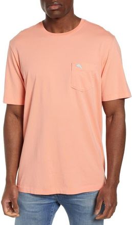 Tommy Bahama New Bali Sky Original Fit Crewneck Pocket T-Shirt in Passion Peach at Nordstrom, Size Xx-Large