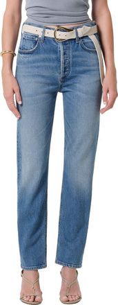 Citizens Of Humanity Blaine High Waist Ankle Straight Leg Jeans in Alma Indigo at Nordstrom, Size 24