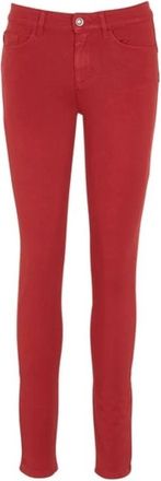 Liu Jo Rode Divine Skinny Jeans - Dames - Skinny Jeans - Rood - W26 - Katoen - Jeans