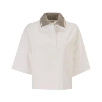 Brunello Cucinelli Mujer, Camisetas, Blanco, Talla: S