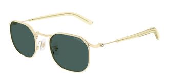 Montblanc MB0459S 004 Mens Sunglasses Gold Size 50
