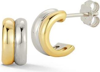 Glaze Jewelry Double Row Hoop Earrings in Multi at Nordstrom Rack