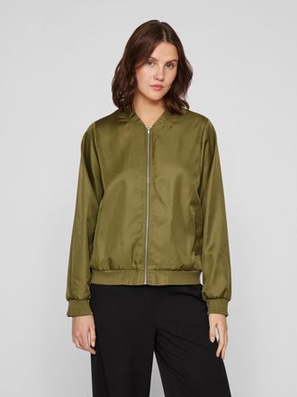 Vila Blouson VILA VIPAPAYA L/S BOMBER JACKET - NOOS, Damen, Gr. 34, gr&uuml;n (capulet olive), Web, Obermaterial: 100% Polyester, unifarben, regular fit normal,